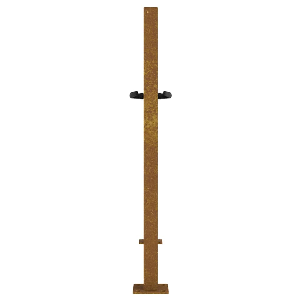 Gartentor 100x75 cm Cortenstahl Quadratisches Design