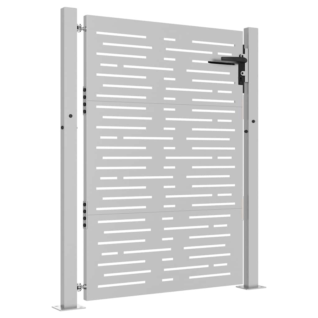 Gartentor 100x125 cm Cortenstahl Quadratisches Design