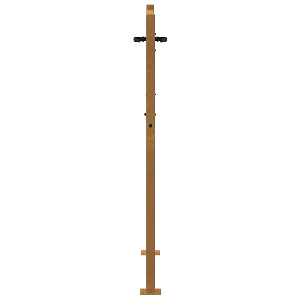 Gartentor 100x125 cm Cortenstahl Quadratisches Design