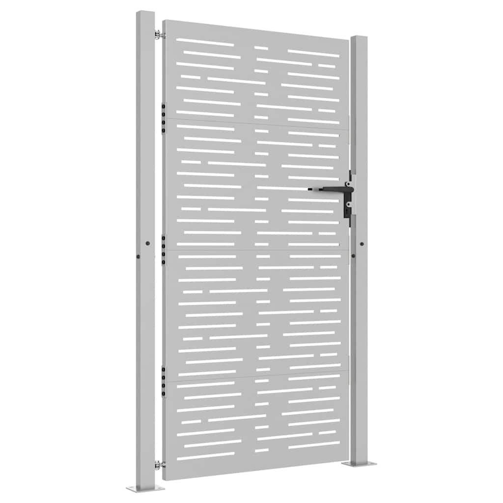 Gartentor 100x175 cm Cortenstahl Quadratisches Design