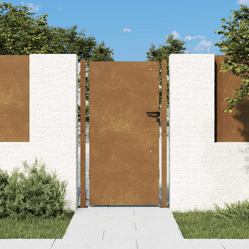 Gartentor 100x175 cm Cortenstahl