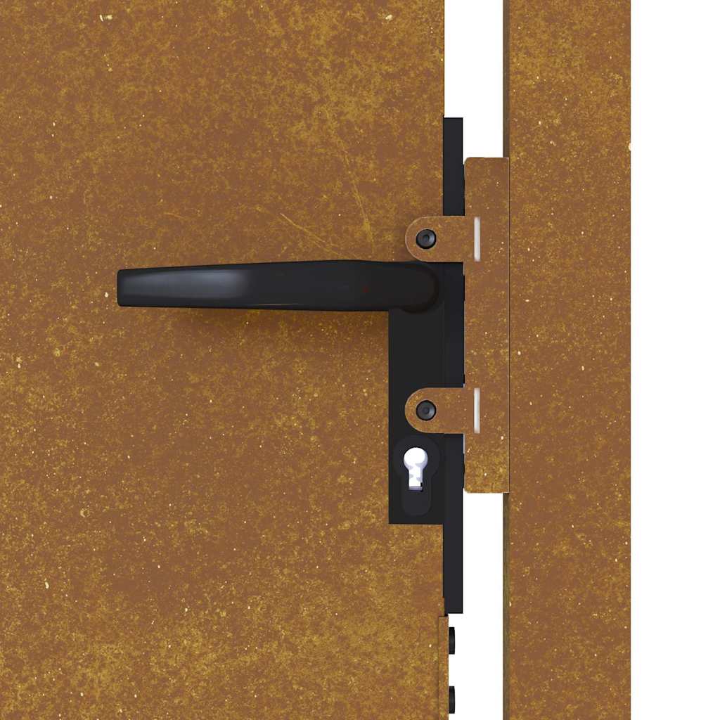 Gartentor 100x200 cm Cortenstahl