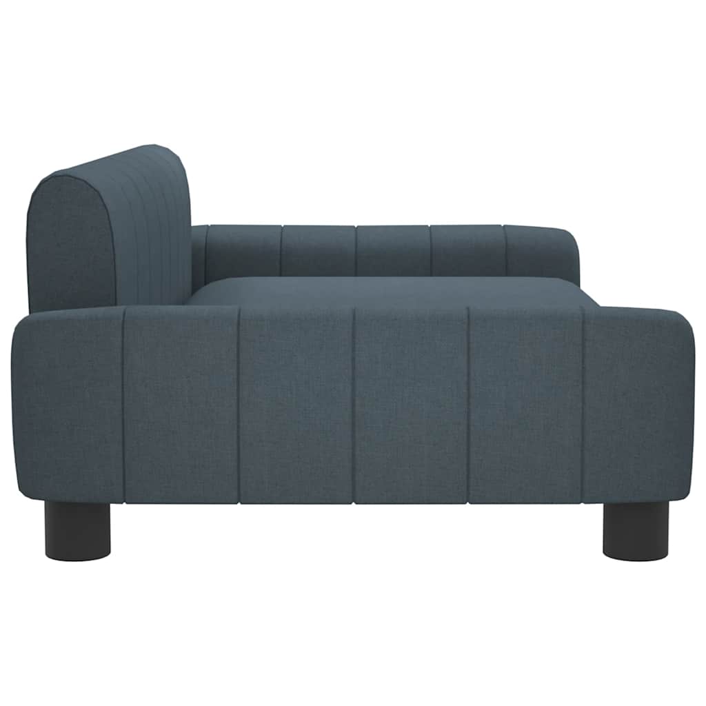 Dog bed dark grey 90x53x30 cm fabric