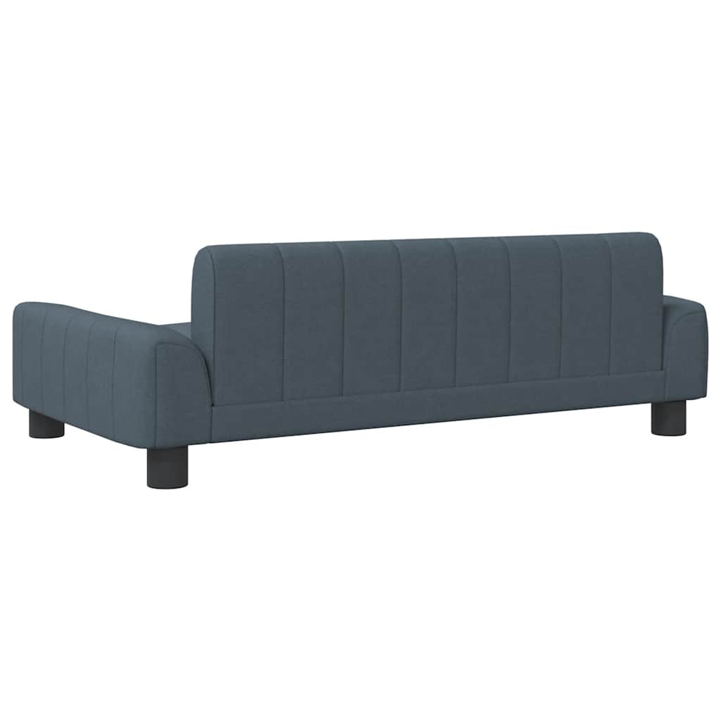 Dog bed dark grey 90x53x30 cm fabric