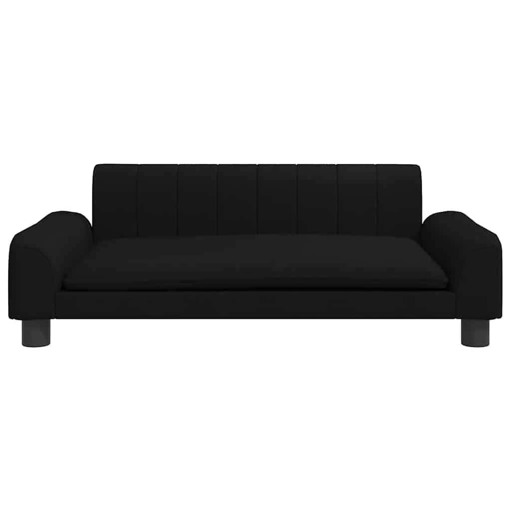 Dog bed black 90x53x30 cm fabric