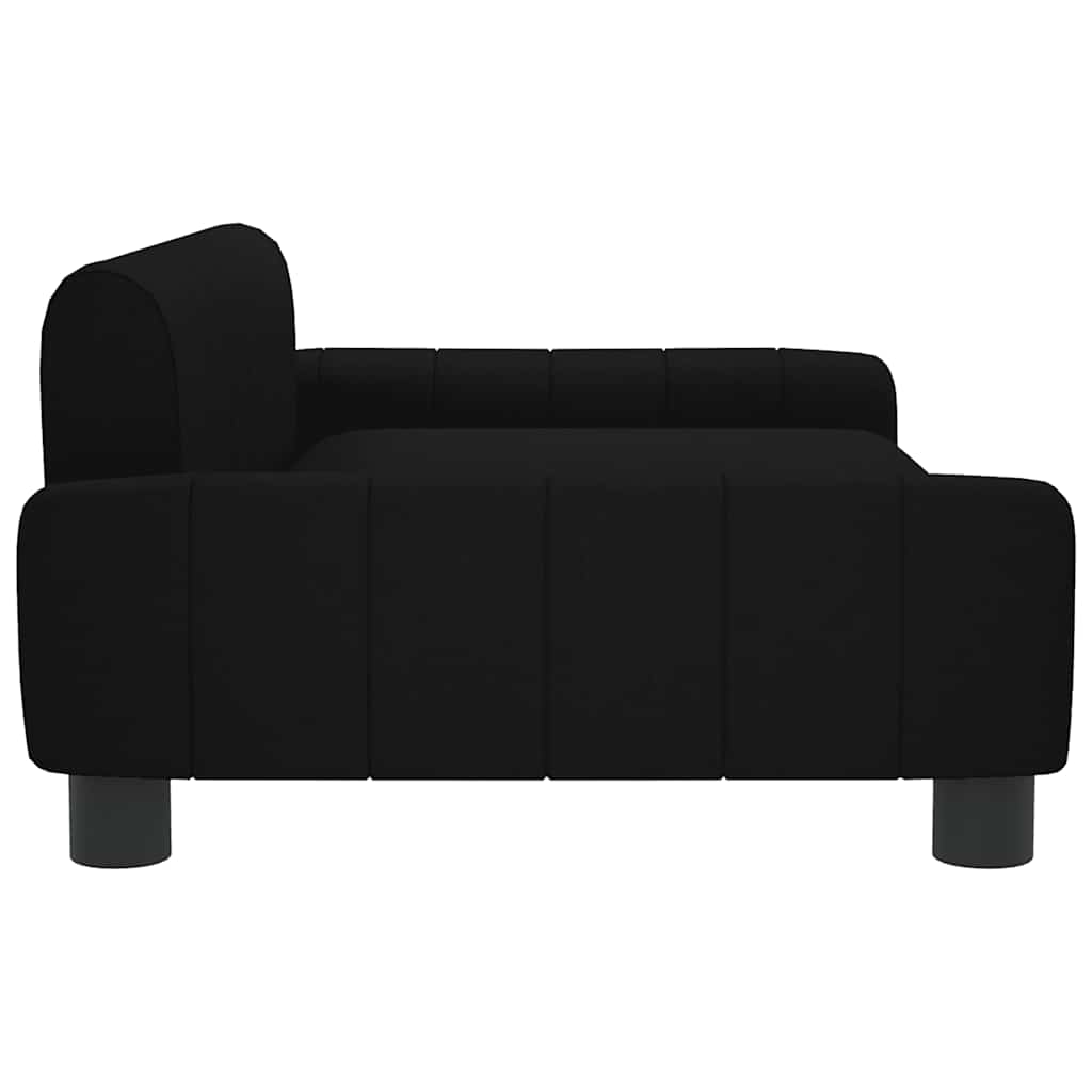 Dog bed black 90x53x30 cm fabric