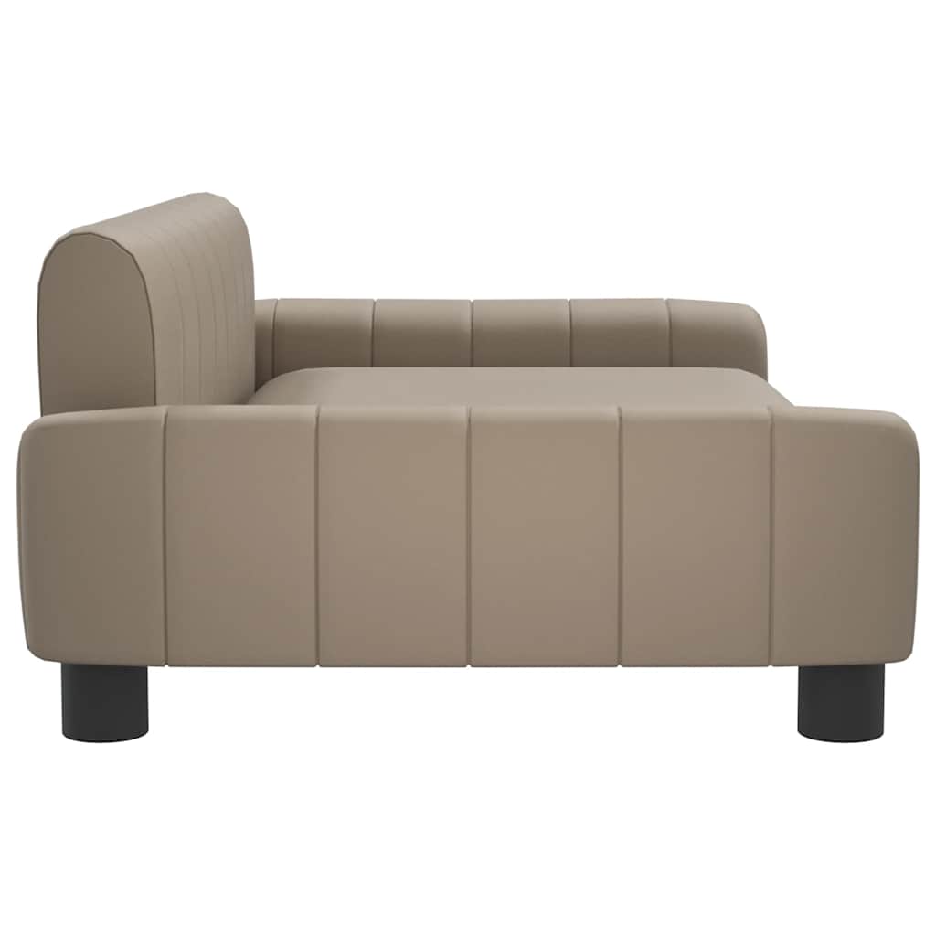 Panier pour chien cappuccino-marron 90x53x30 cm cuir artificiel