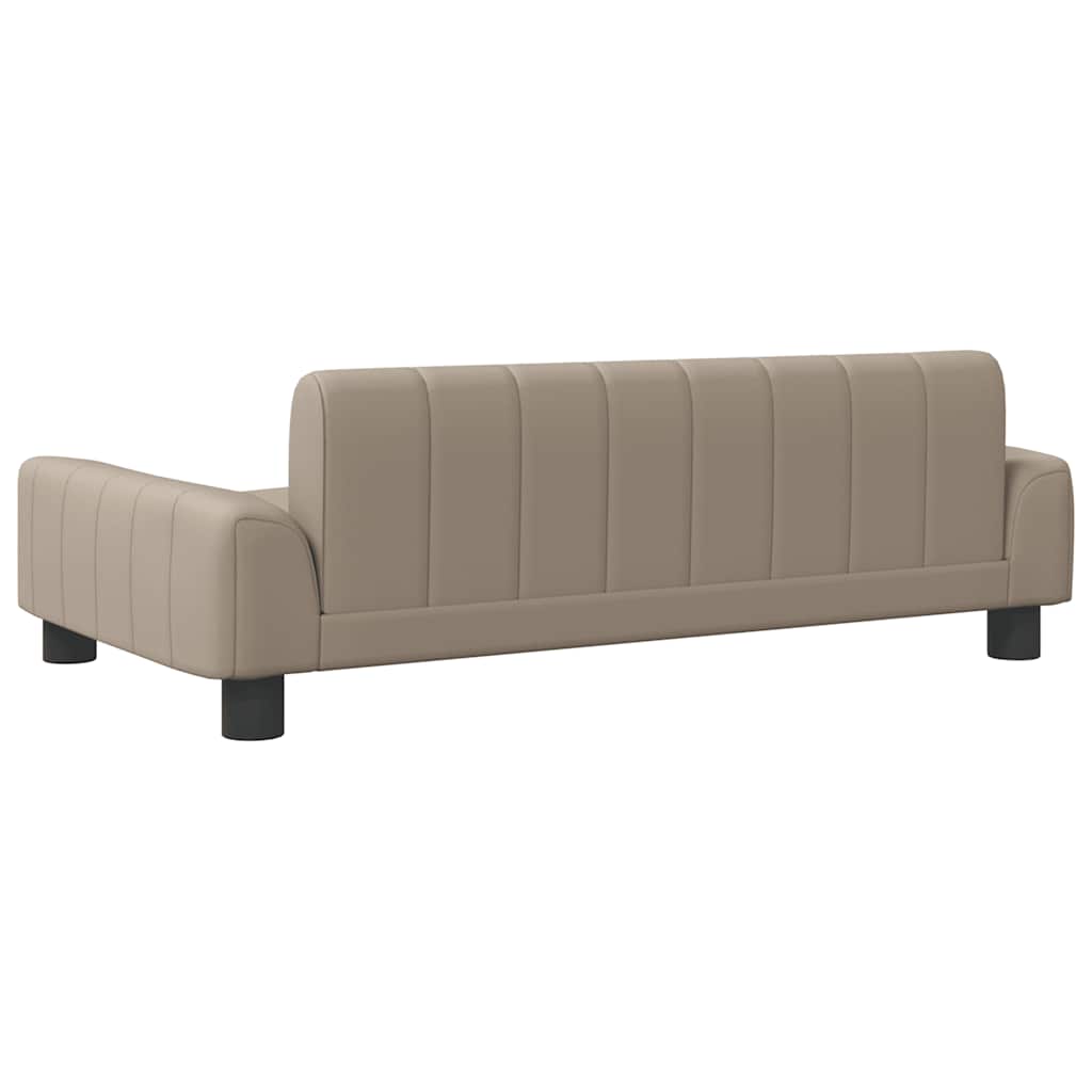 Panier pour chien cappuccino-marron 90x53x30 cm cuir artificiel