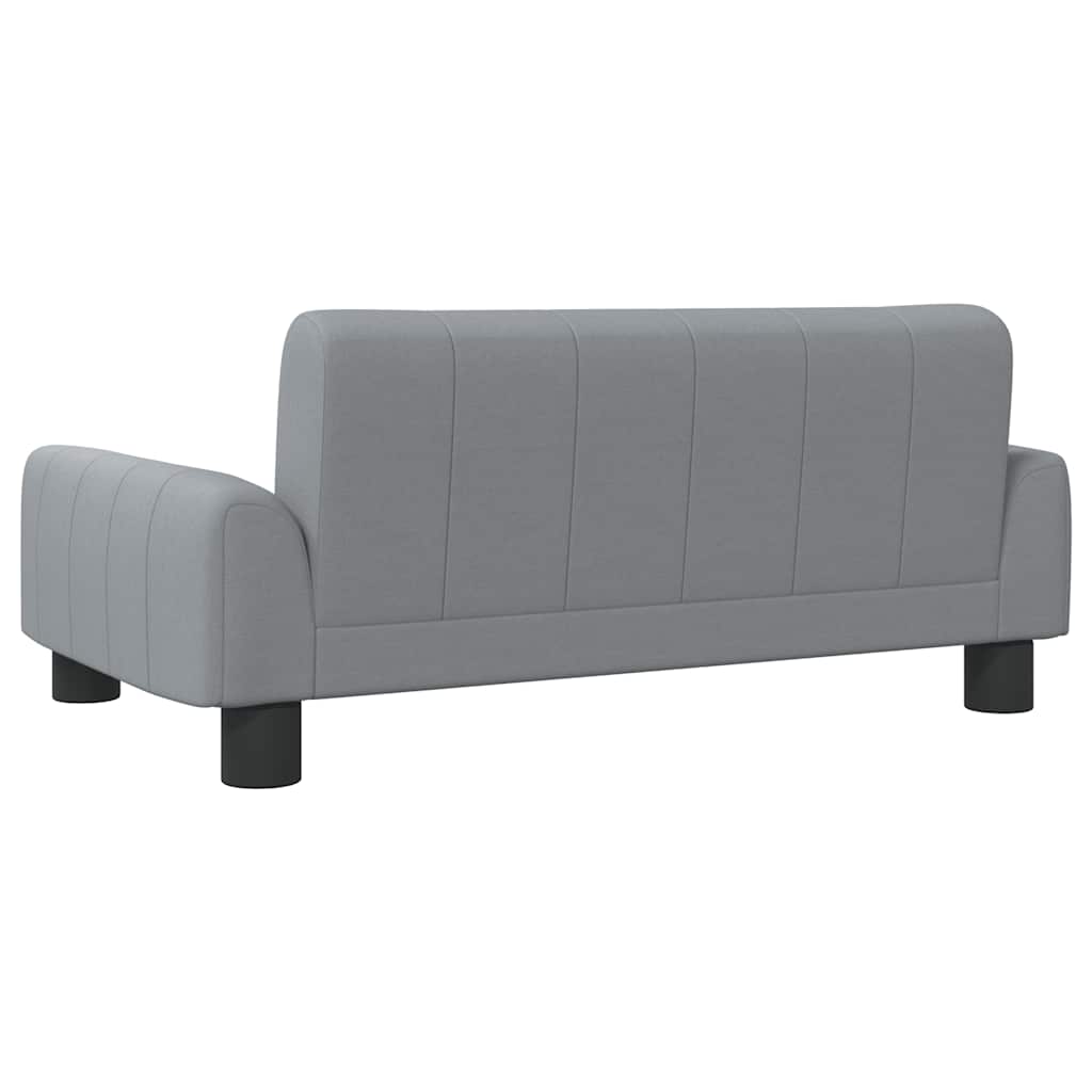 Dog bed light grey 70x45x30 cm fabric