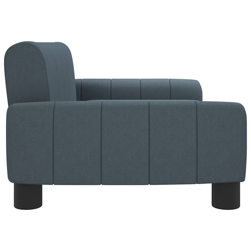 Dog bed dark grey 70x45x30 cm fabric