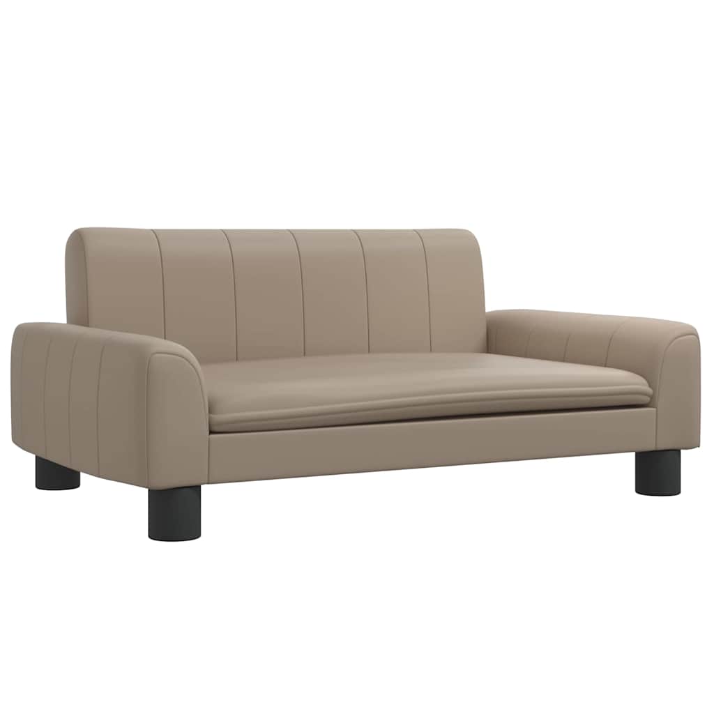 Panier pour chien cappuccino-marron 70x45x30 cm cuir artificiel