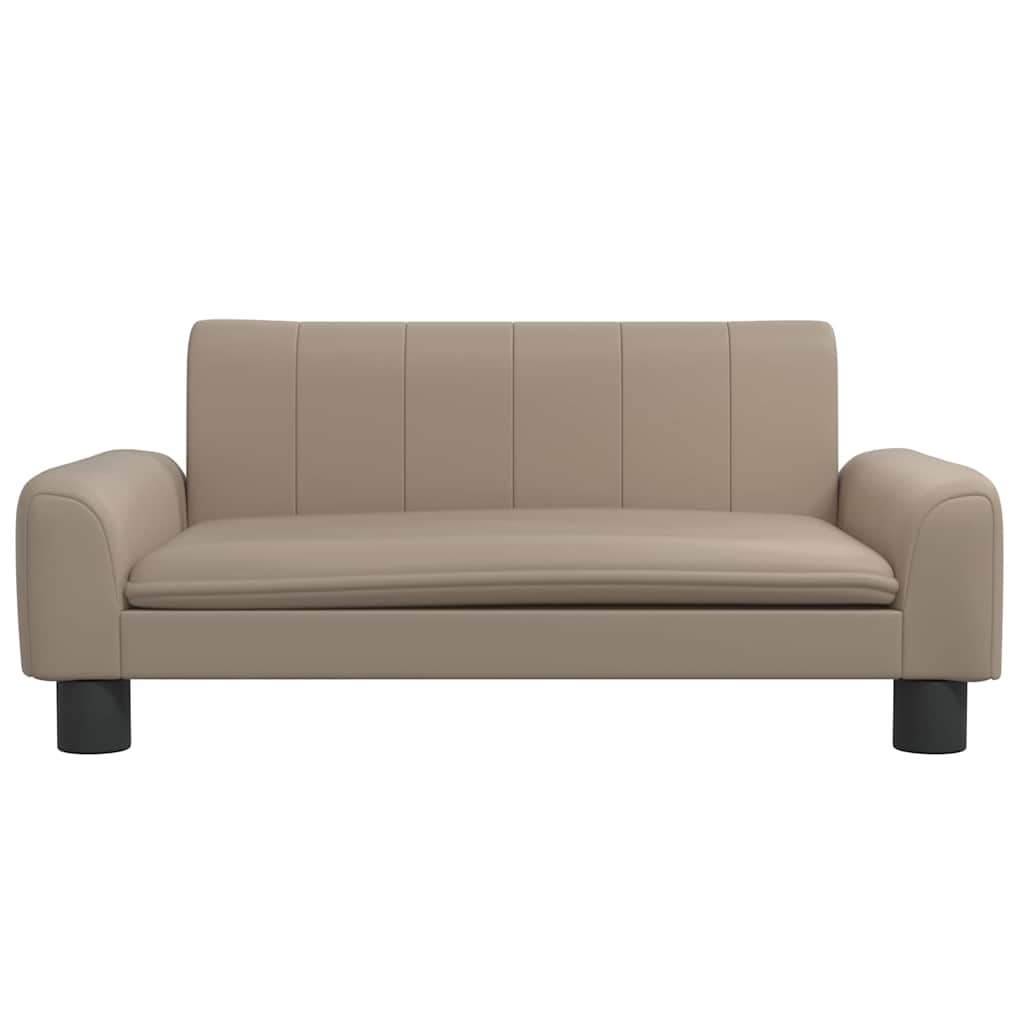 Panier pour chien cappuccino-marron 70x45x30 cm cuir artificiel