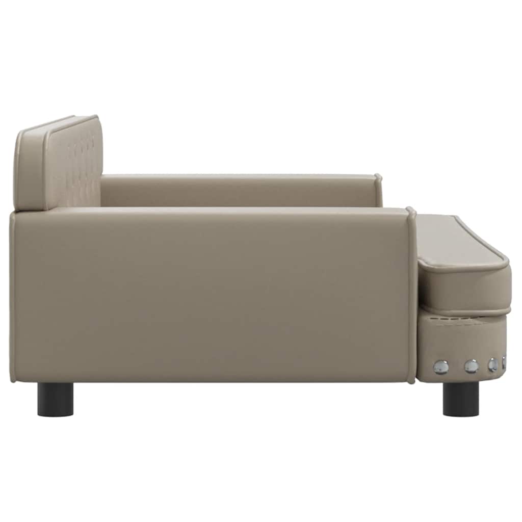 Panier pour chien cappuccino-marron 90x53x30 cm cuir artificiel
