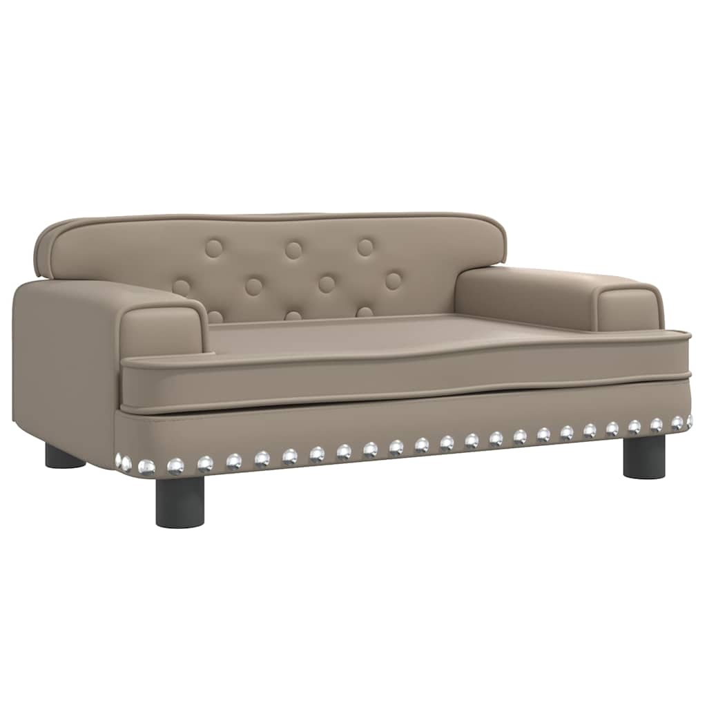 Panier pour chien cappuccino-marron 70x45x30 cm cuir artificiel