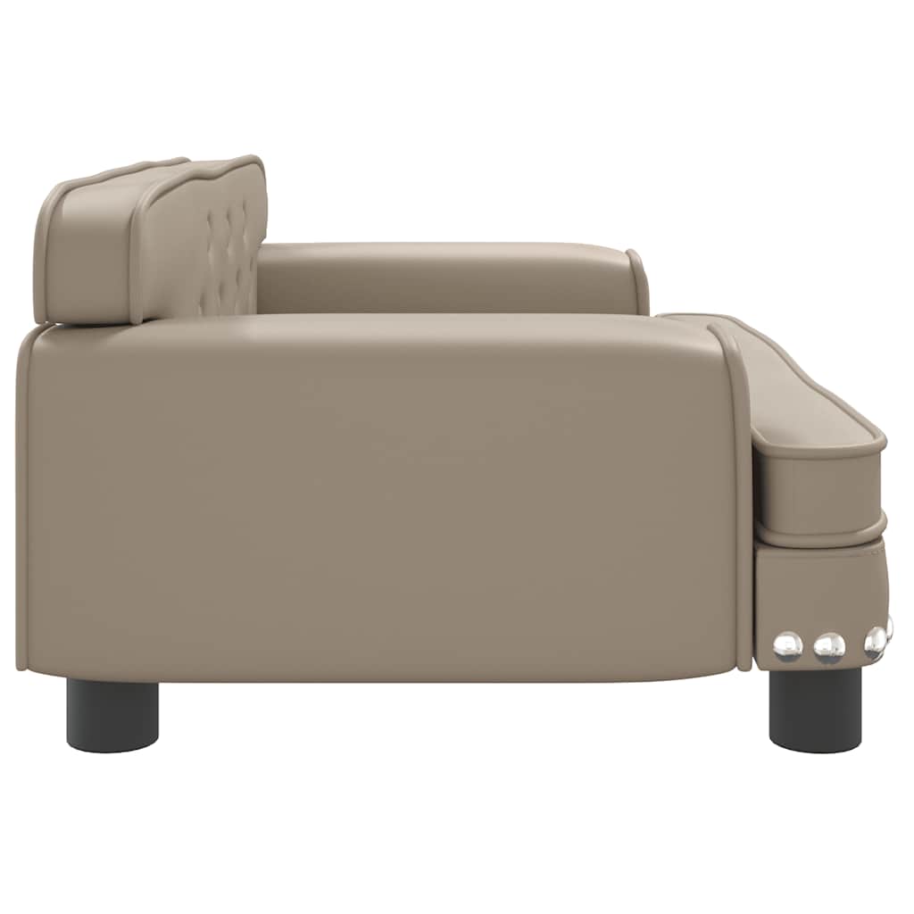 Panier pour chien cappuccino-marron 70x45x30 cm cuir artificiel
