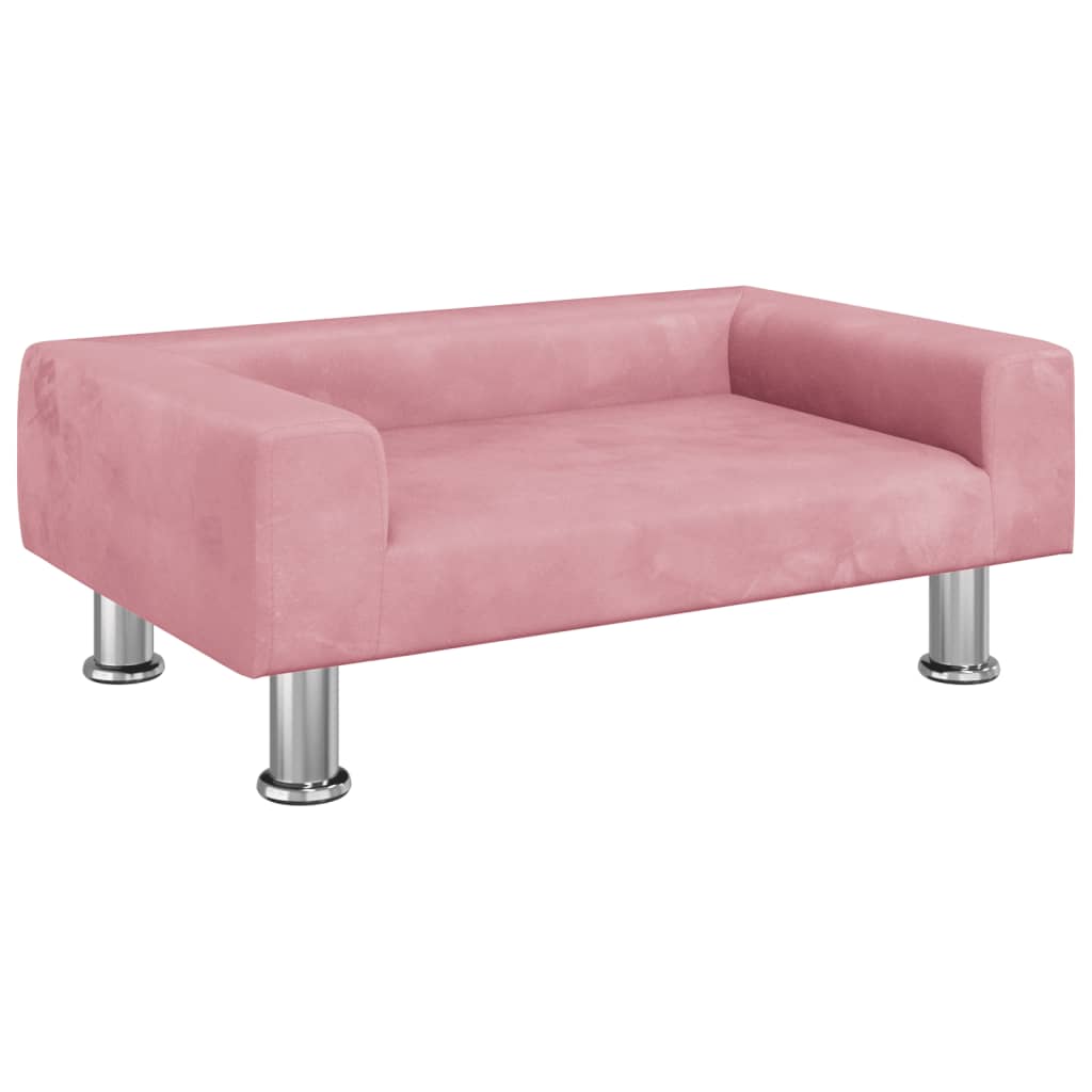 Hundebett Rosa 70x45x26,5 cm Samt