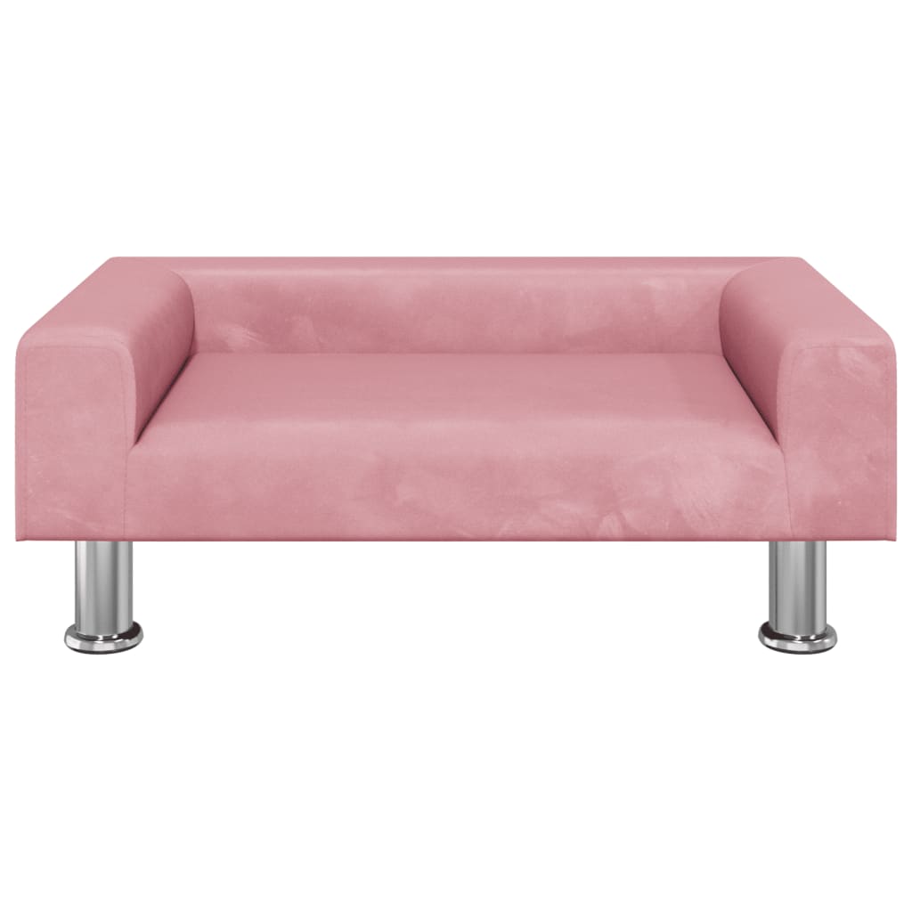 Hundebett Rosa 70x45x26,5 cm Samt