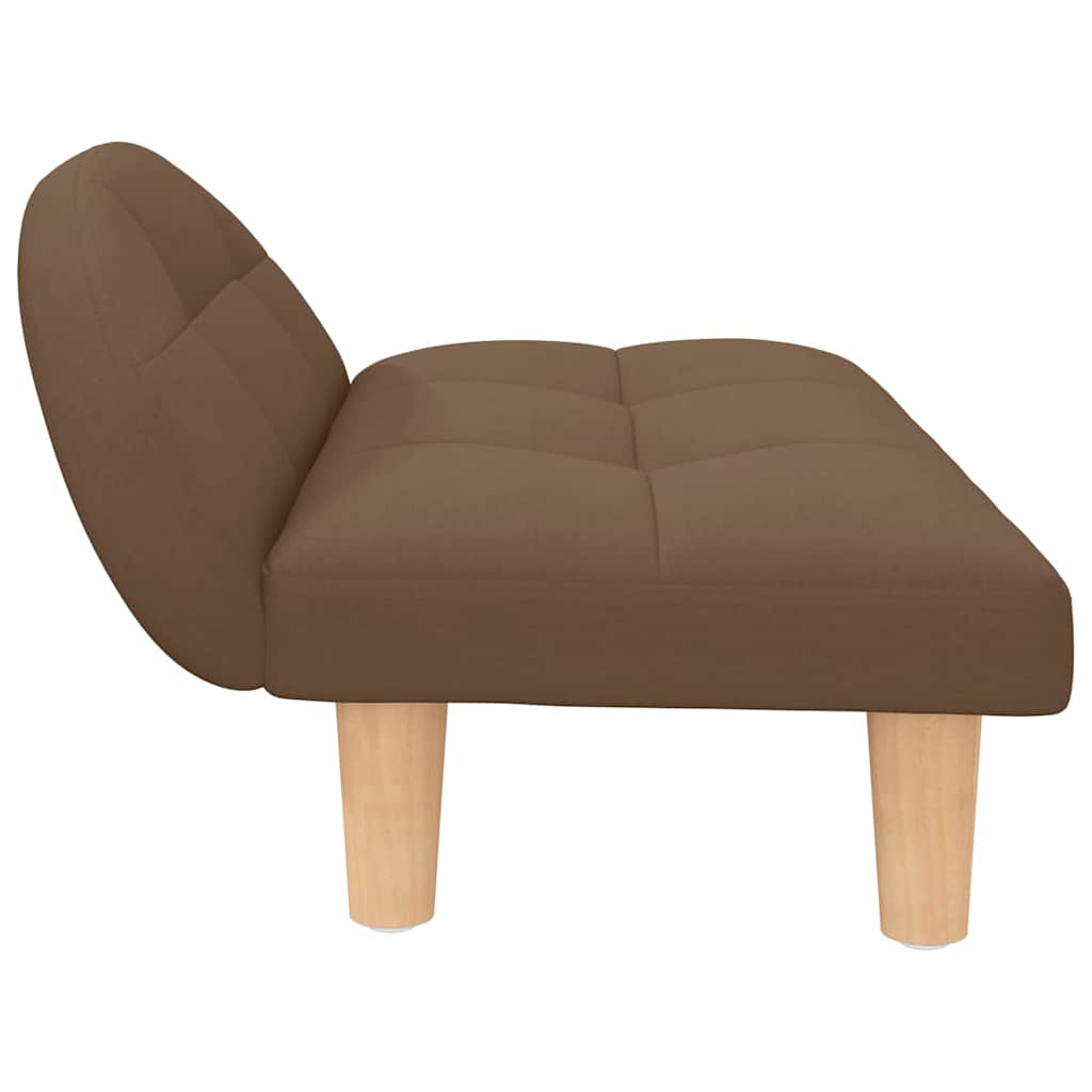Panier pour chien en tissu marron 70x52x30 cm