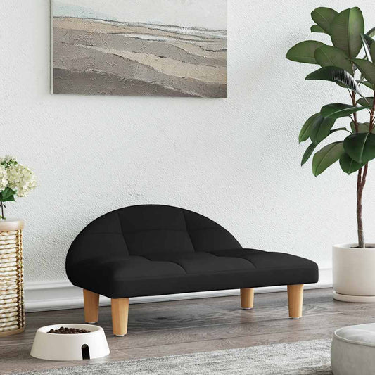 Dog bed black 70x52x30 cm fabric