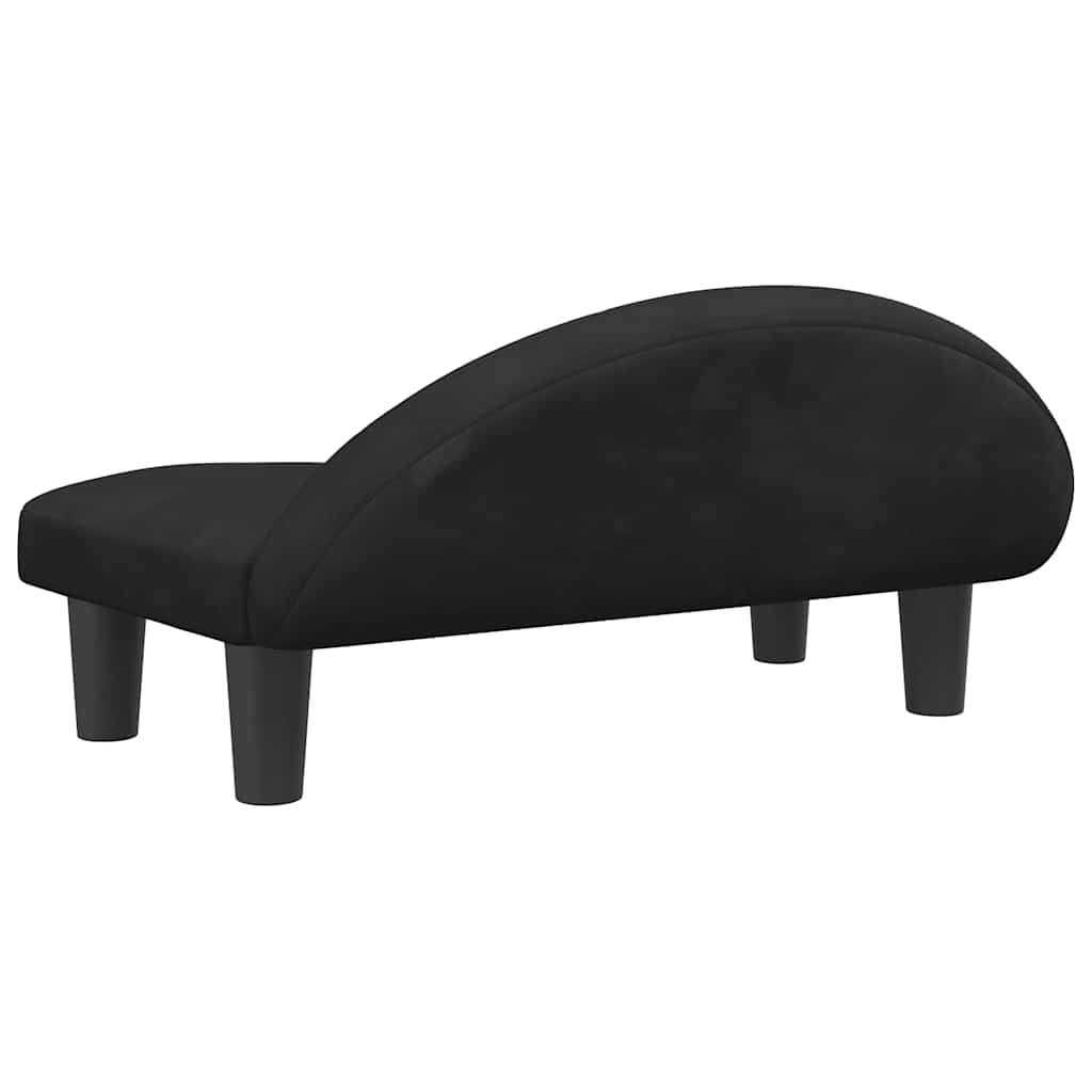 Panier pour chien noir 70x52x30 cm velours