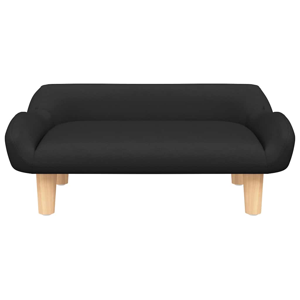 Hundebett Schwarz 70x40x24 cm Stoff