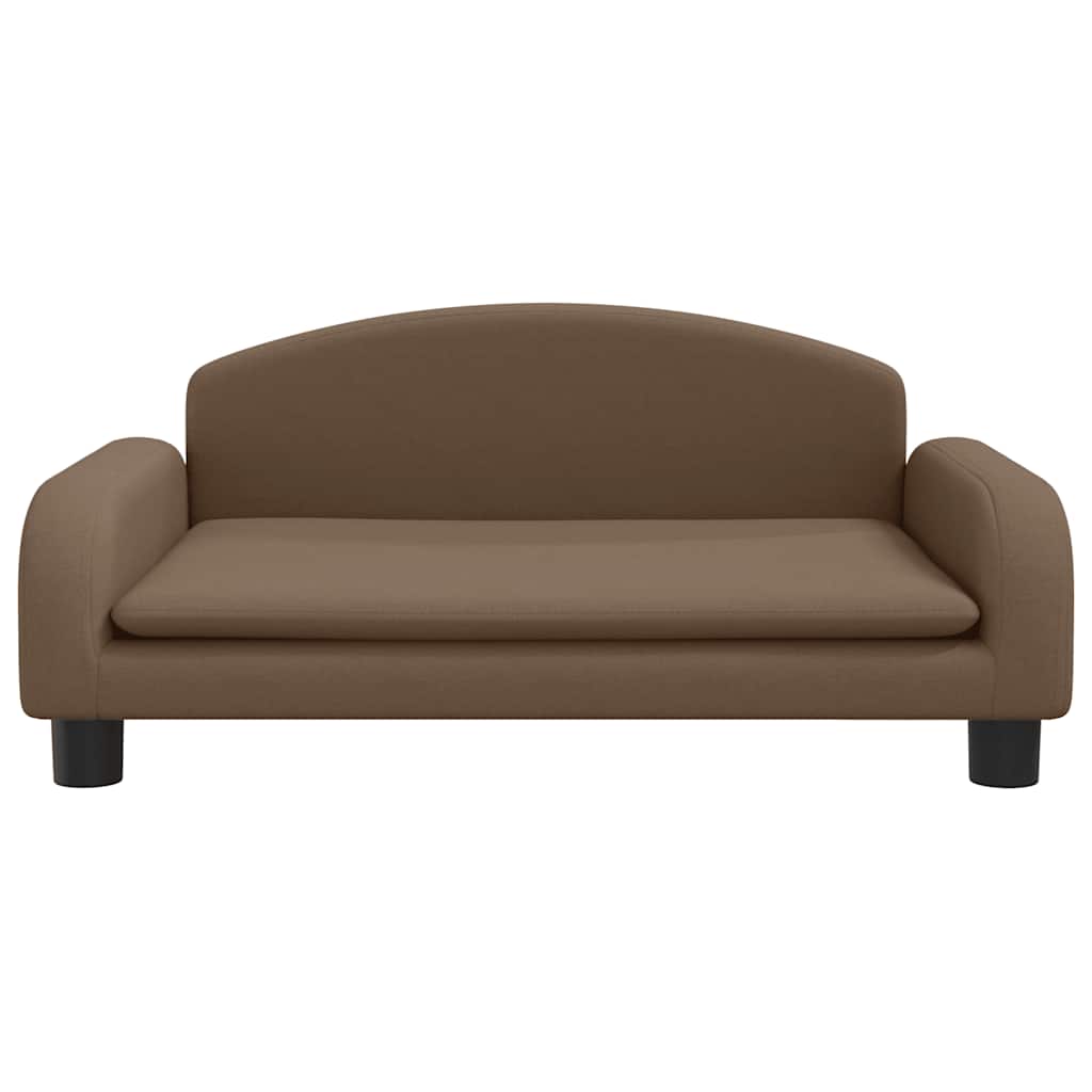 Panier pour chien en tissu marron 70x45x30 cm