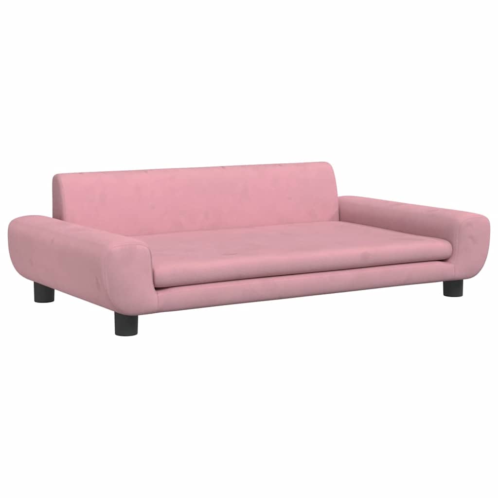 Hundebett Rosa 100x54x33 cm Samt