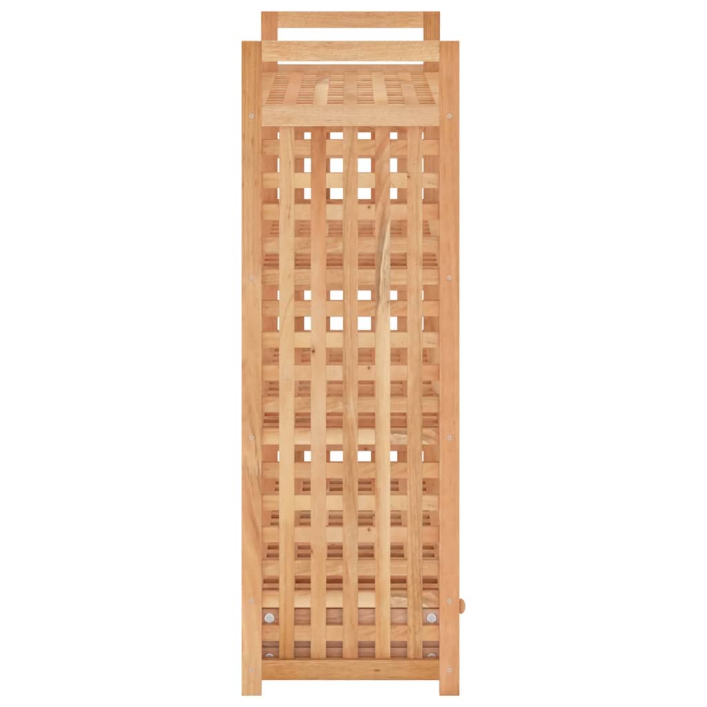 Meuble à chaussures avec tiroir 70x27x81 cm en bois de noyer massif