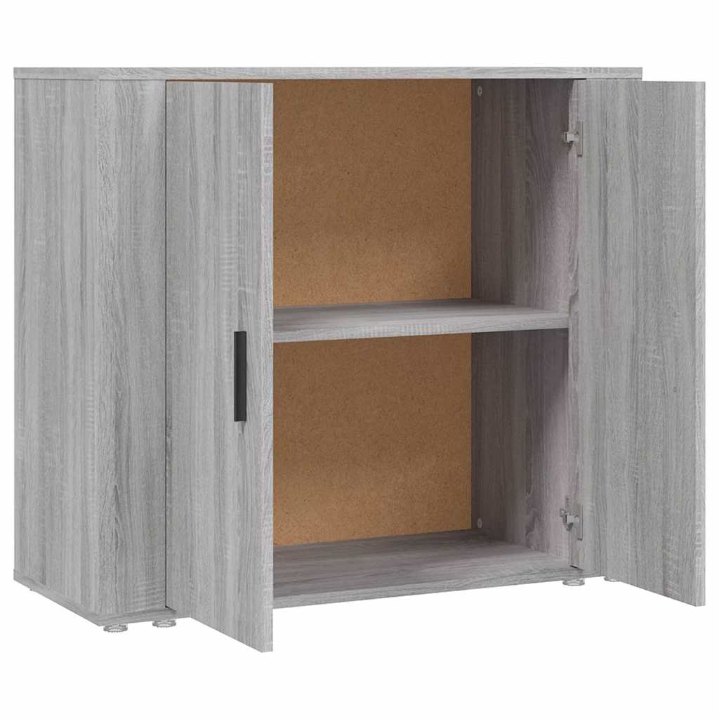 Sideboard Grau Sonoma 80x33x70 cm Holzwerkstoff