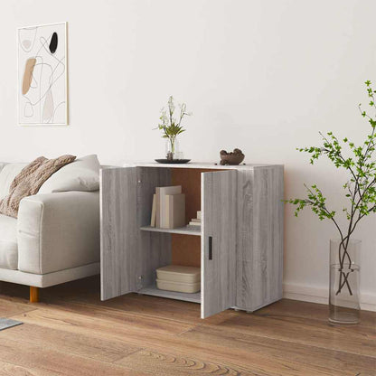 Sideboard Grau Sonoma 80x33x70 cm Holzwerkstoff