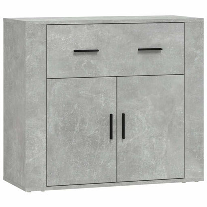 Sideboard Betongrau 80x33x70 cm Holzwerkstoff