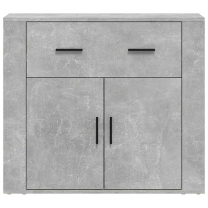 Sideboard Betongrau 80x33x70 cm Holzwerkstoff