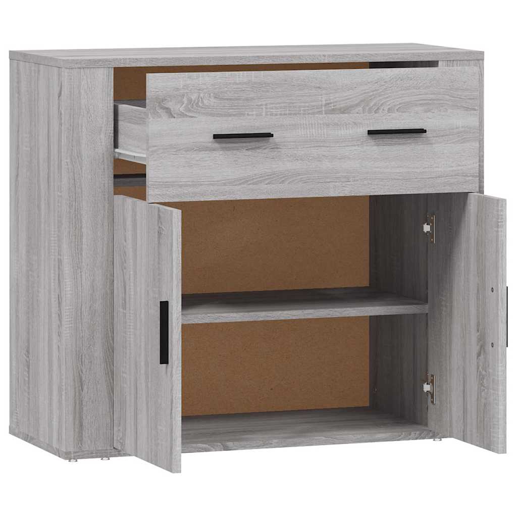 Sideboard Grau Sonoma 80x33x70 cm Holzwerkstoff