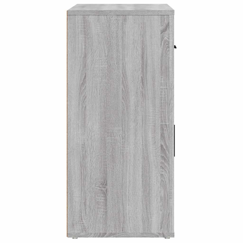 Sideboard Grau Sonoma 80x33x70 cm Holzwerkstoff