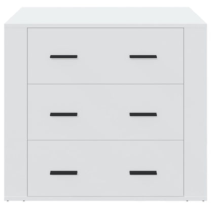 Sideboard Weiß 80x33x70 cm Holzwerkstoff