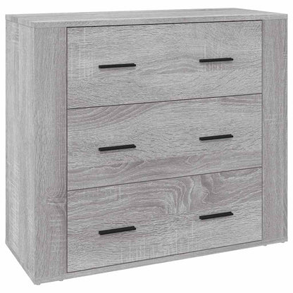 Sideboard Grau Sonoma 80x33x70 cm Holzwerkstoff