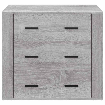 Sideboard Grau Sonoma 80x33x70 cm Holzwerkstoff