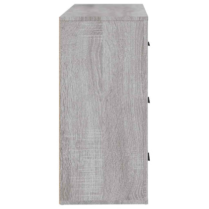Sideboard Grau Sonoma 80x33x70 cm Holzwerkstoff
