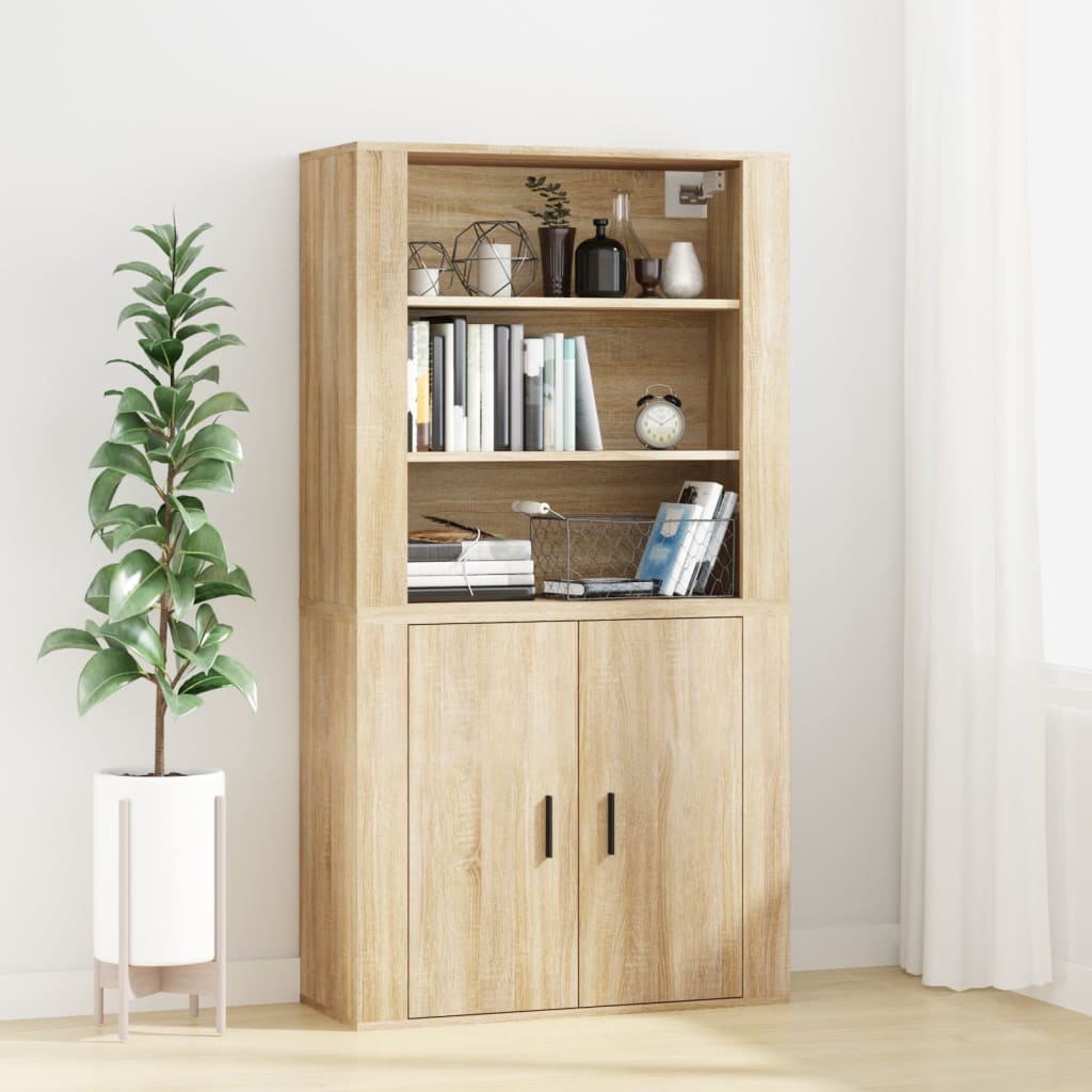 Armoire murale chêne Sonoma 80x33x80 cm matériau bois