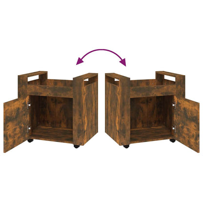 Bürowagen Räuchereiche 60x45x60 cm Holzwerkstoff
