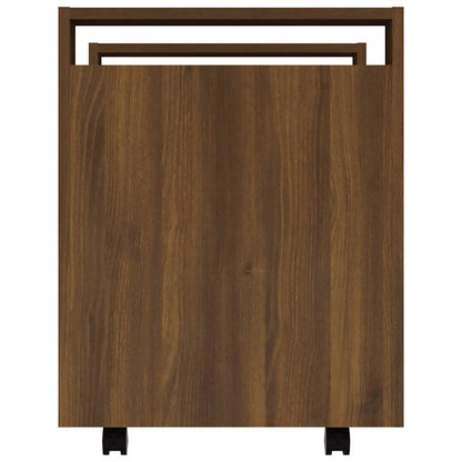 Bürowagen Braun Eichen-Optik 60x45x60 cm Holzwerkstoff