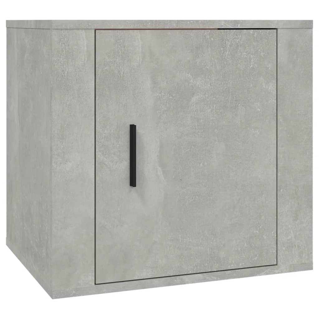 Table de chevet gris béton 50x39x47 cm