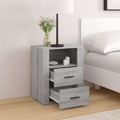 Nachttisch Grau Sonoma 50x36x60 cm Holzwerkstoff