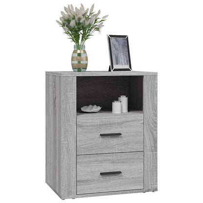 Nachttisch Grau Sonoma 50x36x60 cm Holzwerkstoff