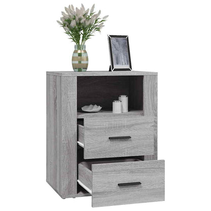 Nachttisch Grau Sonoma 50x36x60 cm Holzwerkstoff