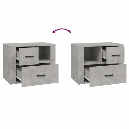 Nachttisch Betongrau 60x36x45 cm Holzwerkstoff