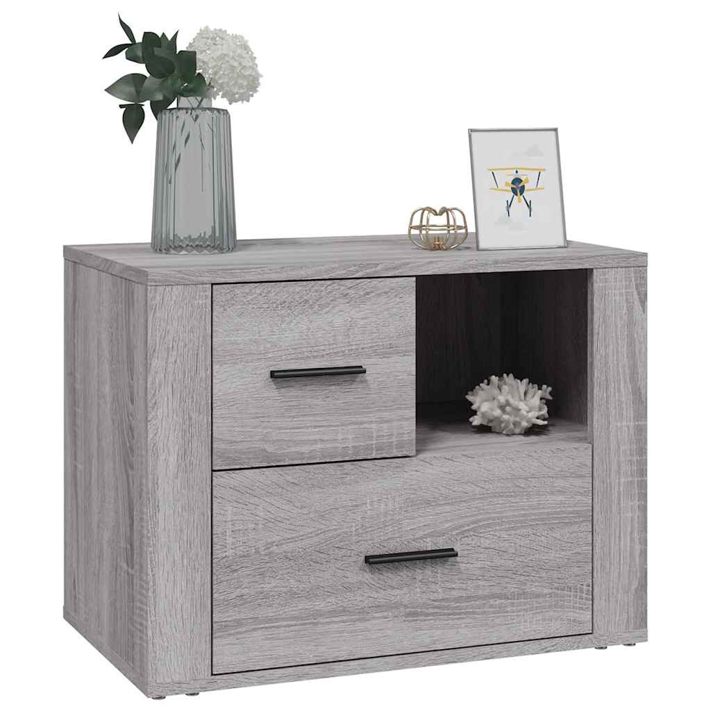 Nachttisch Grau Sonoma 60x36x45 cm Holzwerkstoff