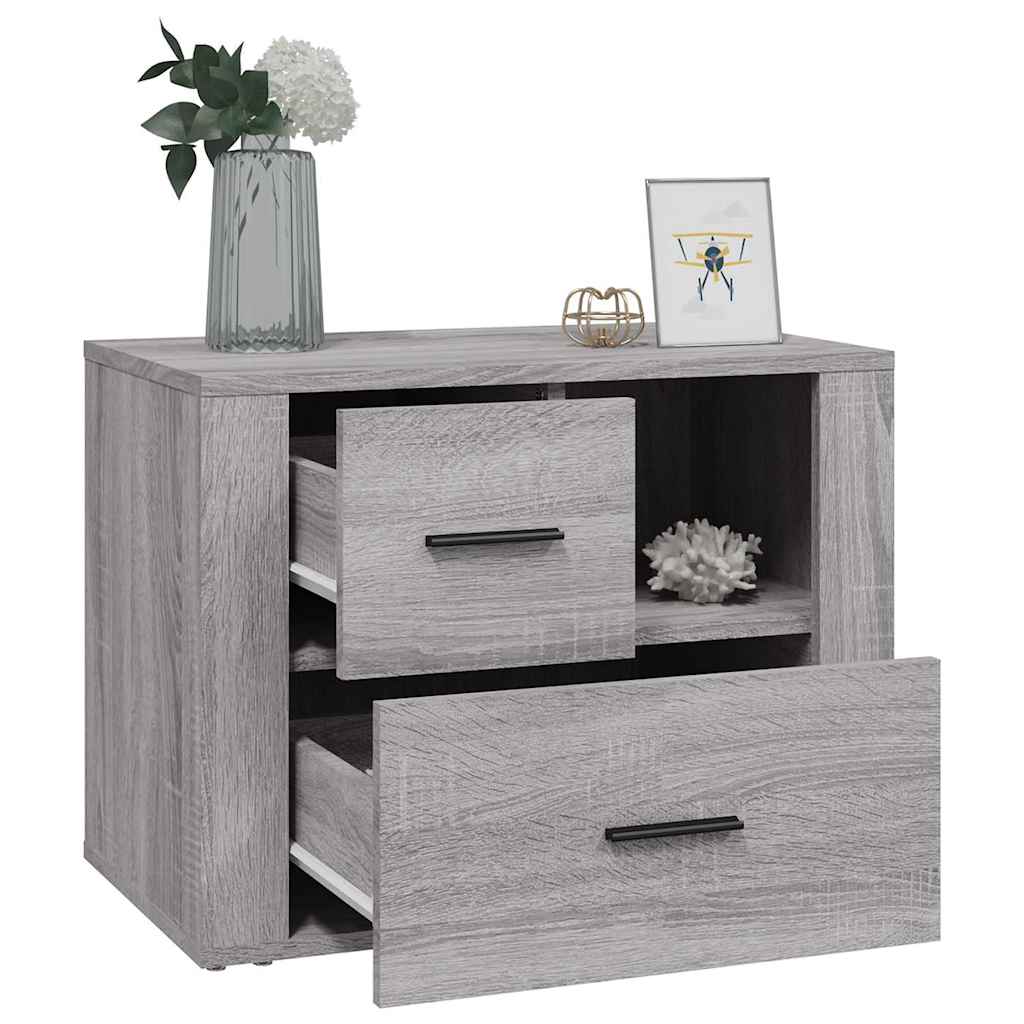 Nachttisch Grau Sonoma 60x36x45 cm Holzwerkstoff