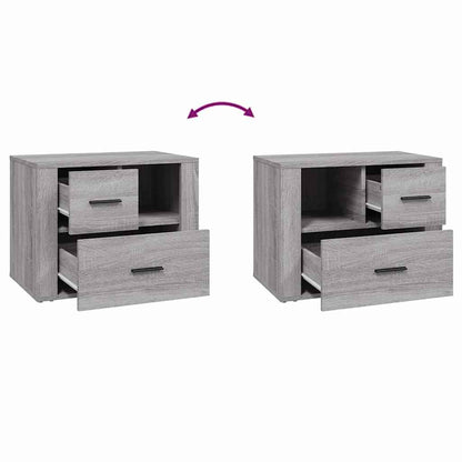 Nachttisch Grau Sonoma 60x36x45 cm Holzwerkstoff