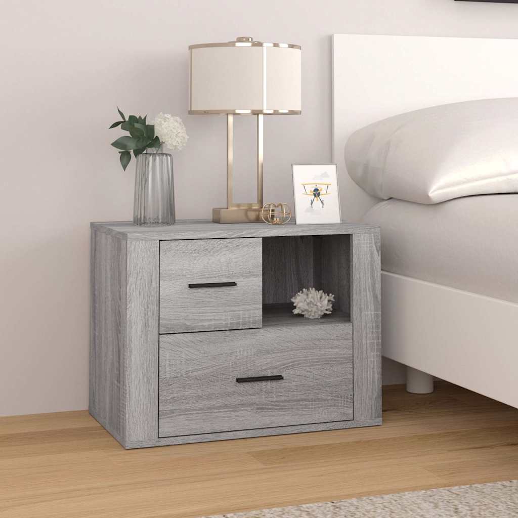 Nachttisch Grau Sonoma 60x36x45 cm Holzwerkstoff